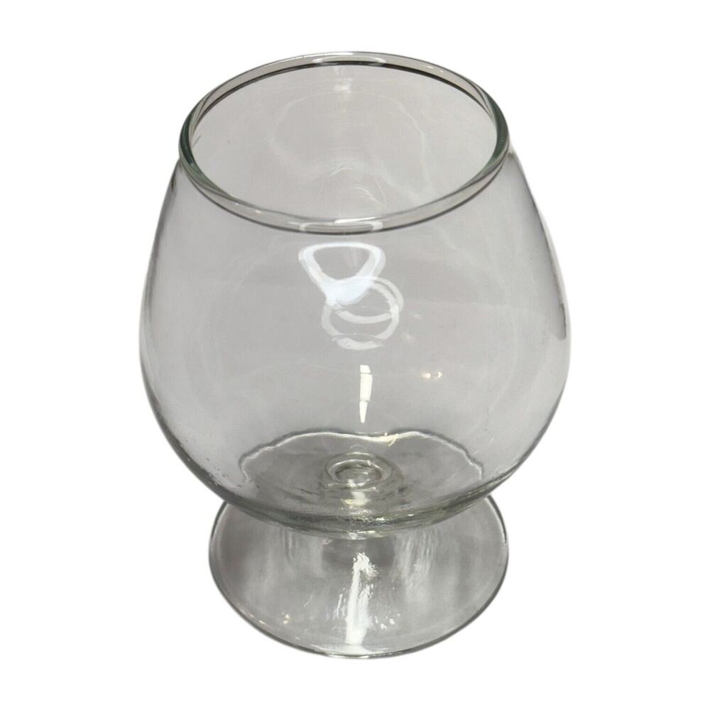 Vintage Clear Glass Cognac Brandy Snifter Goblet Barware Drinkware Collectible - Picture 2 of 6
